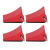 4 pcs RC Model Car Wheel Chock Good Fixation Anti Slip Bottom RC Aluminum Alloy Wheel Chock Redcat Gen8 Axial SCX10 (Red) view 1