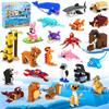 HOGOKIDS 24 Pack Valentines Party Favors for Kids  1000 PCS Mini Animals Building Block Toy Set for Valentines Day Goodie Bag Stuffers Classroom Prizes Birthday Gifts for Kids Ages 6+ view 1