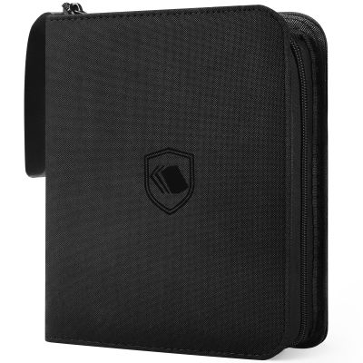 1200 Pockets Trading Card Binder, PU Cover Zipper Card Collection Album, Sturdy Card Folder Holder for MTG, TCG, Game Cards, Sports Cards