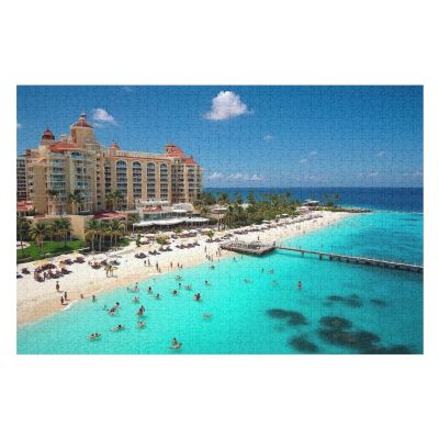 Wooden Puzzle - Palm Beach Aruba Landscape Jigsaw Puzzle 1000 Pieces Puzzles for Adults Child Puzzles Challenge Educational Fun Family Games Toy Birthday Gift