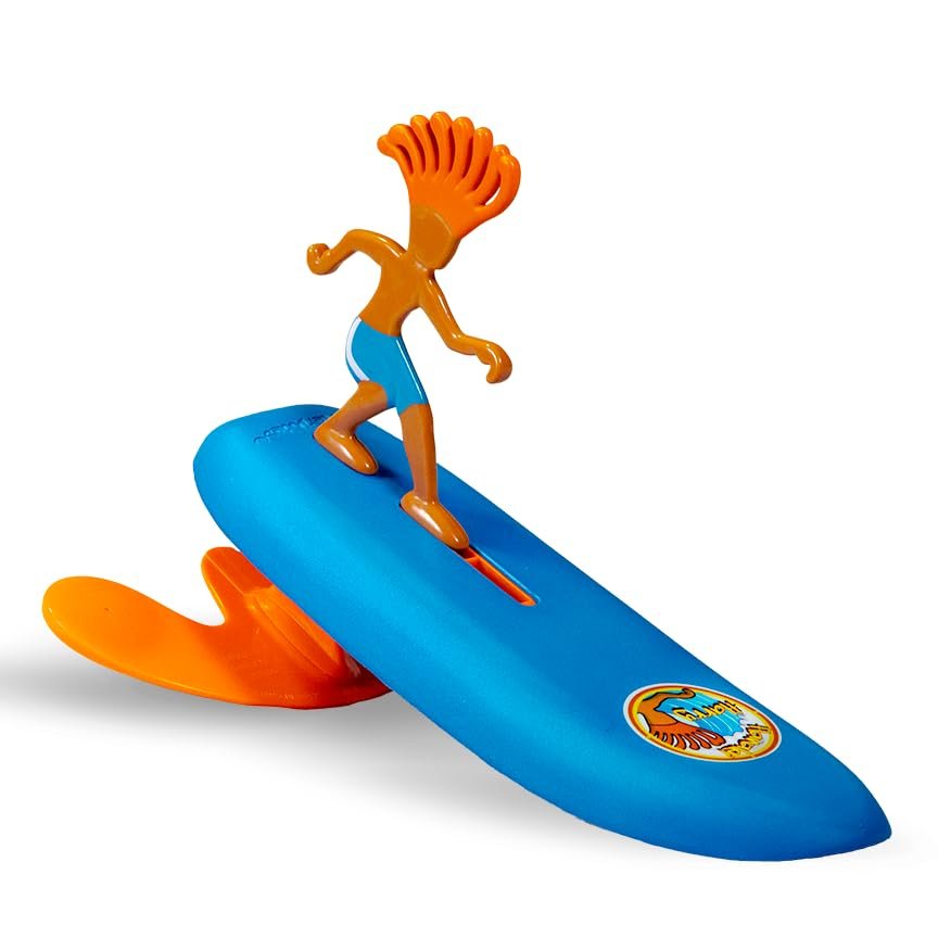 Surfer Dudes Classics Wave Powered Mini-Surfer and Surfboard Toy - Hanalei Harry