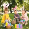 The Dreidel Company 6" inch Fillable Easter Eggs 24-Pack Jumbo Translucent, Colorful Plastic Jumbo Easter, Stands Upright, Perfect for Egg Hunt view 2