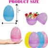The Dreidel Company 6" inch Fillable Easter Eggs 24-Pack Jumbo Translucent, Colorful Plastic Jumbo Easter, Stands Upright, Perfect for Egg Hunt view 3