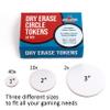 Apostrophe Games Dry Erase Tokens - 52 Reusable Board Game Pieces (1", 2" & 3"), DIY, RPG  Create Your Own Custom Tiles view 4