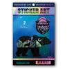 2 Bear Holographic Stickers Holographic view 1