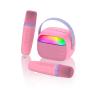 Mini Karaoke Machine with 2 Wireless Microphones for Kids Portable RGB Bluetooth Speaker Birthday Gift Toys for 3 4 5 6 7 8+ Year Old Girls Boys view 1