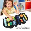 Pongnas Sensory Touch Learning Board for Toddlers Kids Interactive Felt Activity Board for Travel, Quiet Distraction view 3