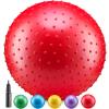 18-Inch Big Balls for Toddlers and Kids - Pack of 40 Inflatable Giant Balls for Kids with Hand Air Pump, Big Bouncy, Sensory Play, Stress Toy, Knobby, Large Playground, Recess, Games for Children view 1
