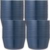 Foaincore Kids Plastic Bowls 10 oz Cereal Snack Microwave Dishwasher Safe Toddler Bowls Kids Colorful Snack Children Salad Dessert Soup Supplies(Dark Blue,24 Pcs) view 1