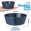 Foaincore Kids Plastic Bowls 10 oz Cereal Snack Microwave Dishwasher Safe Toddler Bowls Kids Colorful Snack Children Salad Dessert Soup Supplies(Dark Blue,24 Pcs) view 2