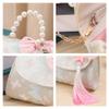 Mini Retro Handbag with Pearl handle, Vintage Embroidered Purse with Tassel for Little Girls, Chinese Knot view 4