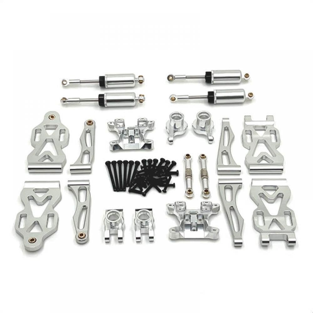 GFEJVDBI Metal Enhancement and Modification Set Compatible with SCY1 16 Series C8805 RC Vehicle Components(Silver)