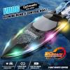 Authticar RC Jet Boat, 30KM/H Fast RC Boat, 2.4Ghz RC Speedboat with 370 Motor Water Cooling System Low Power Reminder Off Water Sensing Gift for Teen Adults view 2