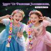 DUDUCOFU Princess Accessories with LED Lights for Little Girls, Glowing Braided Wig with Tiara Wand Toys for Girls Gift 3 4 5 6 7 8 view 4