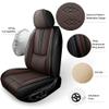 Car Seat Covers for Honda CR-V CRV Hybrid 2020-2024 2025,Waterproof Leather Seat Covers 5-Seats Standard,Car Interior Accessories with Airbag,Car Seat Protectors for CR-V CRV Hybrid(Black+Coffee) view 4