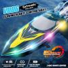 Authticar RC Boat, 30KM/H High Speed RC Boat, 2.4Ghz RC Speedboat with 370 Motor Water Cooling System Low Power Reminder Off Water Sensing Gift for Teen Adults view 2