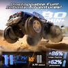DEERC BG028 Amphibious RC Monster Truck/Boat, IPX7 Waterproof Remote Control Car W/Gesture Sensing Control, 2.4GHz 4WD RC Car W/ 360Rotation,LED Light,40mins Play RC Truck Toys for Kids Boys 6-12 view 4