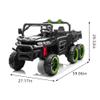 24V Two-seater Kids Ride On Six-wheel Electric Dump Truck with Parental Control, 4WD, Six-wheel Suspension, High Endurance, Music, Bluetooth, USB, 24V UTV with Shovel & Slow Start, Speeds 1.86-3.11 MP view 2
