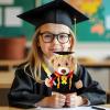 Set of 1 Graduation Teddy Bear Clothes Cap & Gow Outfit Fits Make Your Own Most 8" - 13" Bear Plush Stuffed Animal Outfit Pet Dog Doll Cap and Gown Build a Bear Clothes(Graduation E, Fit 8"-13") view 3