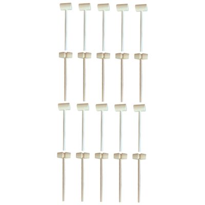 FOYTOKI 20pcs Mini Wooden Hammers Safe Lightweight Natural Mallets for Boy Girl Crafts Birthday Parties and Educational Play Activities