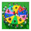 NPQPNAFC Parachute Games - Whack-a-mole, Outdoor Puzzle Game for Nursery, Agility Training Whack-a-mole Game(3m/6.5ft) view 1