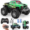 DEERC BG028 Amphibious RC Monster Truck/Boat, IPX7 Waterproof Remote Control Car W/Gesture Sensing Control, 2.4GHz 4WD RC Car W/ 360Rotation,Flowing Light,40mins Play RC Truck Toys for Kids Boys view 1
