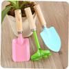 BESPORTBLE 3-pc Kids Garden Tool Set Mini Metal Trowel Rake Shovel Wooden Handles Safe Toys for Boys Girls view 1