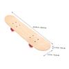 LIOOBO Unpainted Skateboard Blank Wood Skateboard for DIY Graffiti Lightweight Strong Double-Sided view 4