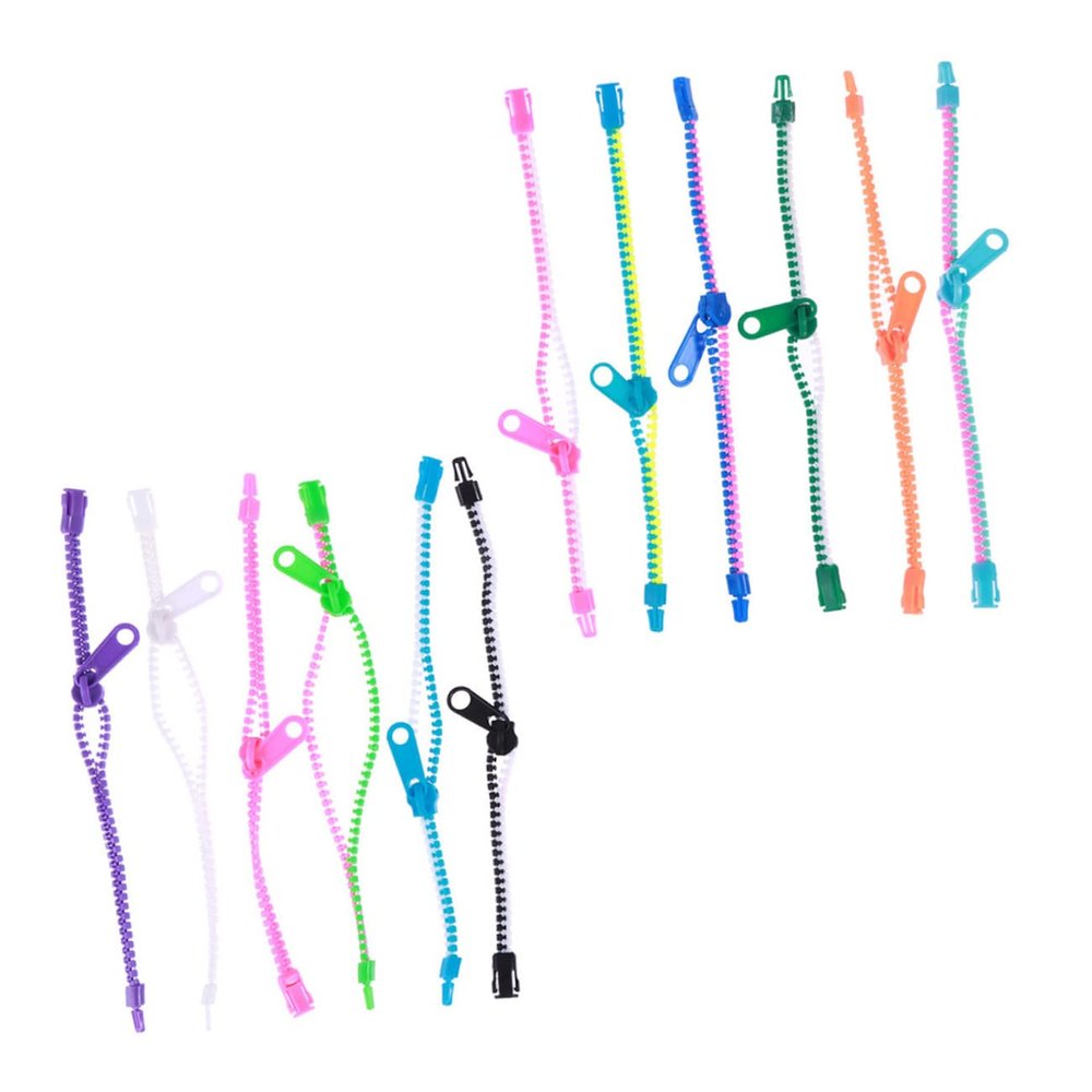 BESPORTBLE 20pcs Mixed Zipper Bracelets for Boys and Girls Fidget Toys Sensory Toys Bulk