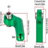 1/10 RC Crawler Rod Ends,4pcs M4 Aluminum Chassis Link Steering Rod Straight Rod Ends/Bend Rod Ends for 1/10 RC Crawler SCX10 TRX4 Capra VS4-10 Wraith ((Straight 7mm Red)) view 2