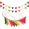 17 ft Pennant Banner Flags, Toddler Boy and Girl Room Decor Pennant, Nursery Garland Triangle Bunting Flag Baby Banner for Nursery Decor Baby Birthday Boho Wedding Shower Party (Christmas, 2PCS) view 1