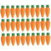 30Pcs Cute Erasers Carrot Shaped Realistic Vegetable Rubber Eraser Non-Toxic Eco-Friendly Multi-Use Painting Supplies for School Office Pencils Painting view 1