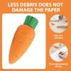 30Pcs Cute Erasers Carrot Shaped Realistic Vegetable Rubber Eraser Non-Toxic Eco-Friendly Multi-Use Painting Supplies for School Office Pencils Painting view 2