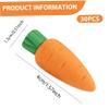 30Pcs Cute Erasers Carrot Shaped Realistic Vegetable Rubber Eraser Non-Toxic Eco-Friendly Multi-Use Painting Supplies for School Office Pencils Painting view 3
