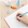 30Pcs Cute Erasers Carrot Shaped Realistic Vegetable Rubber Eraser Non-Toxic Eco-Friendly Multi-Use Painting Supplies for School Office Pencils Painting view 4