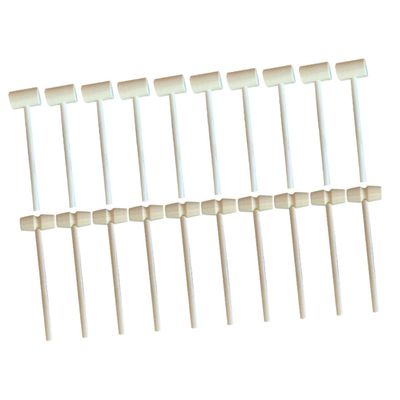 BRIGHTFUFU 20pcs Mini Wooden Mallets for Boys and Girls Lightweight Hammers for Cake Decorating Crafts Easter Activities Practical Hand Training Toys for Boys and Girls