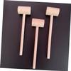 BRIGHTFUFU 20pcs Mini Wooden Mallets for Boys and Girls Lightweight Hammers for Cake Decorating Crafts Easter Activities Practical Hand Training Toys for Boys and Girls view 3