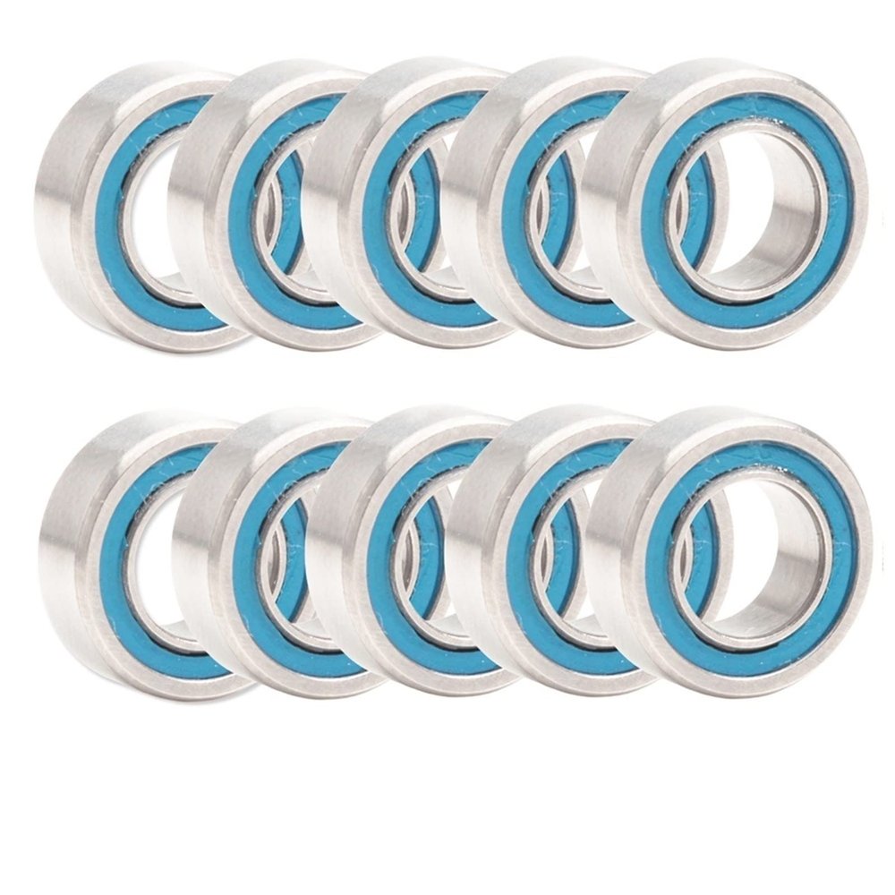 MR116RS Bearings Blue Sealed 6x11x4 mm, ABEC-3 MR116 2RS Shaft Ball Bearing Parts for Hobby RC Car Truck, Pick of 10 Pcs Bearings