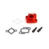 FLMLF Alloy CNC Cooling Manifold Kit for 32cc 36cc 45cc Fit 1/5 HPI RV KM Baja Losi RC CAR Parts (Red) view 4