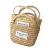 Kids Bag Handbag with White Lace Trim, Summer Beach Tote for Girls Children's Accessories Zero Wallet (style A) view 2
