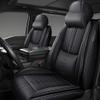 QUFEI Front Seat Covers for Jeep New Compass 2017,Leather Car Seat Covers,Soft Interior Accessories Seat Cushion Cover,Waterproof Automobile Seat Protectors for New Compass(Black,Deluxe) view 1