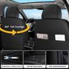 QUFEI Front Seat Covers for Jeep New Compass 2017,Leather Car Seat Covers,Soft Interior Accessories Seat Cushion Cover,Waterproof Automobile Seat Protectors for New Compass(Black,Deluxe) view 3