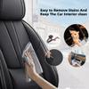 QUFEI Front Seat Covers for Jeep New Compass 2017,Leather Car Seat Covers,Soft Interior Accessories Seat Cushion Cover,Waterproof Automobile Seat Protectors for New Compass(Black,Deluxe) view 4
