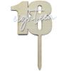 18th Wooden Birthday Cake Topper, Specially Designed Cake Topper for an Eighteenth Birthday,18 Cake Decorating view 1
