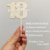 18th Wooden Birthday Cake Topper, Specially Designed Cake Topper for an Eighteenth Birthday,18 Cake Decorating view 2
