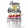 16th Birthday Cake Decoration, Heart Star Birthday Candle Glitter Cake Topper for Birthday Anniversary Theme Party Cake Bunting Decor Supplies view 3