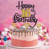 16th Birthday Cake Decoration, Heart Star Birthday Candle Glitter Cake Topper for Birthday Anniversary Theme Party Cake Bunting Decor Supplies view 4