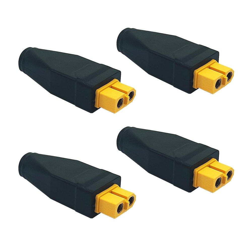 ZHUOYUEFSC 4Pcs New Upgraded XT60 Connector XT60 Female to DC 5521 Female Adapter 5.5mm x 2.1mm Power Connector Extender Adapter for Drone, Model, Energy Storage Power