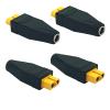 ZHUOYUEFSC 4Pcs New Upgraded XT60 Connector XT60 Female to DC 5521 Female Adapter 5.5mm x 2.1mm Power Connector Extender Adapter for Drone, Model, Energy Storage Power view 3