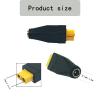 ZHUOYUEFSC 4Pcs New Upgraded XT60 Connector XT60 Female to DC 5521 Female Adapter 5.5mm x 2.1mm Power Connector Extender Adapter for Drone, Model, Energy Storage Power view 4